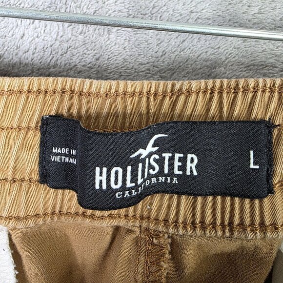 Mens Hollister Khaki Skinny Jogger Pants Advanced Stretch Cotton Size L - Picture 4 of 12